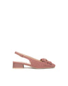 Nero Giardini slingback donna in velour rosa antico E615501D671