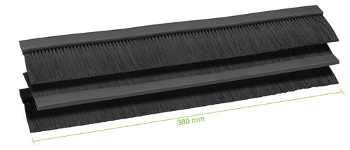 Tre Spazzole Ingresso Cavi per Armadio Rack 380 mm