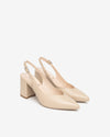 Nero Giardini slingback in nappa col. lino E615520D453
