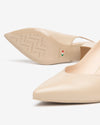 Nero Giardini slingback in nappa col. lino E615520D453