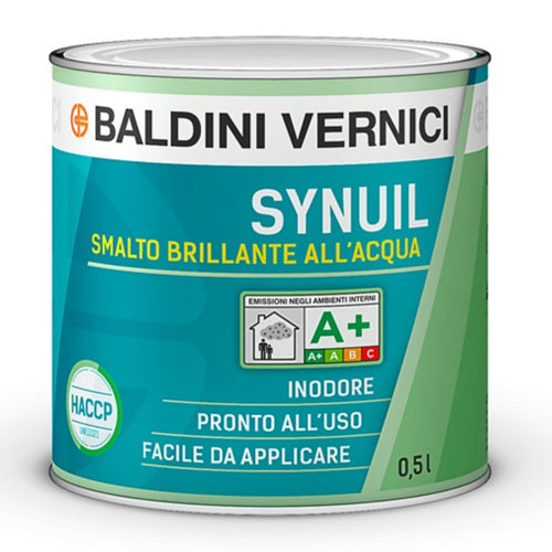 SYNUIL Smalto all’acqua  Bianco Brillante 500 ml