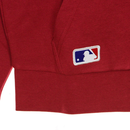 NEW ERA Felpa Cappuccio Uomo Mlb Seasonal Team Logo Hoody Losdod Cardinal/white da uomo