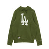NEW ERA Felpa Cappuccio Uomo Mlb Seasonal Team Logo Hoody Losdod New Olive/white da uomo