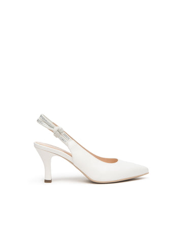 Nero Giardini slingback napa bianco E618341DE707