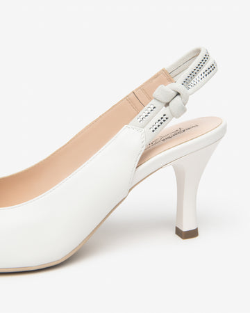 Nero Giardini slingback napa bianco E618341DE707