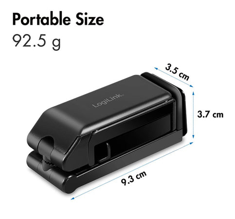 Supporto Porta Smartphone 4,7–6,9'' con Rotazione 360&deg Nero