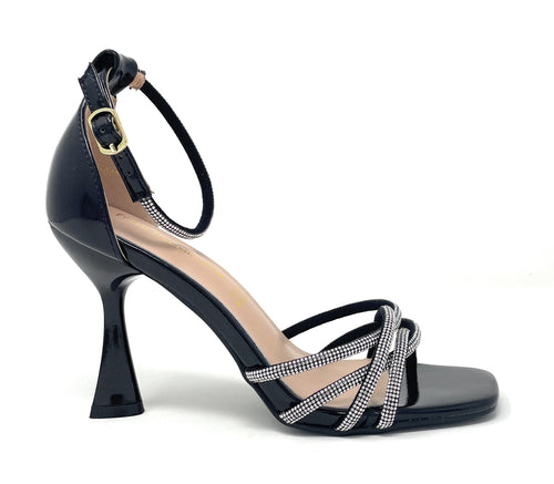 Francesco Milano sandali donna tallone chiuso nero G19-04T