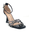 Francesco Milano sandali donna tallone chiuso nero G19-04T