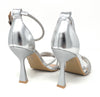 Francesco Milano sandali donna tallone chiuso argento G19-04T