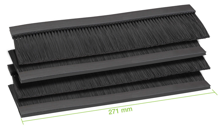 Quattro Spazzole Ingresso Cavi per Armadio Rack 271 mm