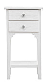 Mobiletto Blanc struttura in legno MDF con 2 cassetti per interni
