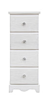 Cassettiera Blanc per interno, con 7 Cassetti, 33.5 x 27.5 x 94 cm