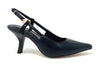 Janet & Janet slingback donna in pelle black J-641