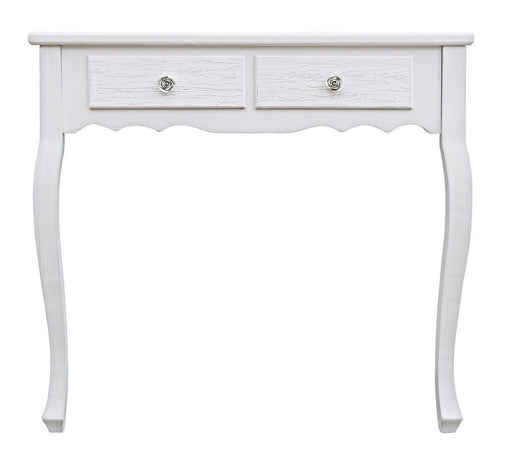 Consolle "Blanc" struttura in legno MDF con finitura bianca opaca per interni