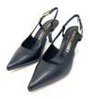 Janet & Janet slingback donna in pelle black J-641