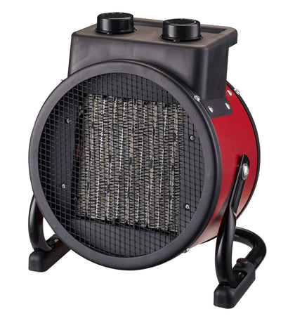 Riscaldatore Ceramico Industriale 2400W con Regolazione Angolo di Soffiaggio Verticale