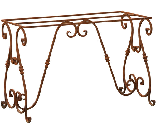 Biscottini Base Tavolo Biscottini Ferro Pieno Forgiato Mano Robustissima 130x60x70 Esterno