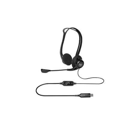 Cuffie Logitech 960 USB - Padiglione auricolare - Chiamate e musica - Stereofonico - Cavo 2.4 mt. - Nero
