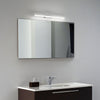 Applique Moderna Riflesso Alluminio Cromo Led 18W 3000K Luce Calda