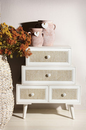 Cassettiera "Montiel" per interno, con 6 Cassetti, 66.5 x 36.5 x 76.5 cm