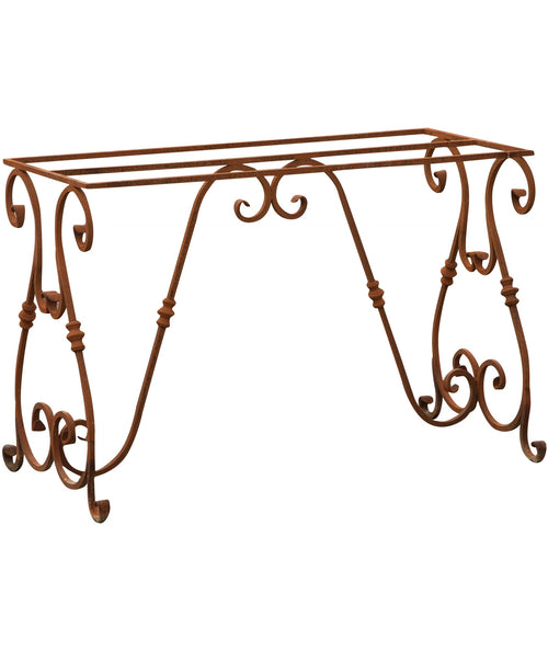Biscottini Base tavolo in ferro pieno L110xPR50xH74 cm. forgiato mano trattato, Offerta