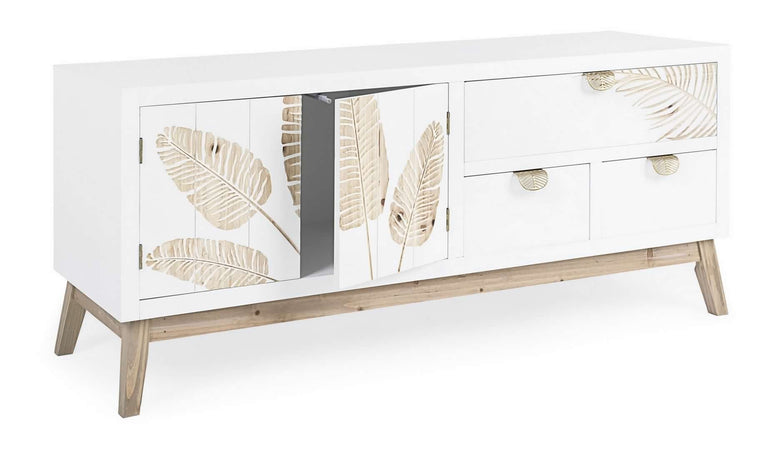 Mobile porta TV "Folium" per interno 120 x 40 x 52h cm