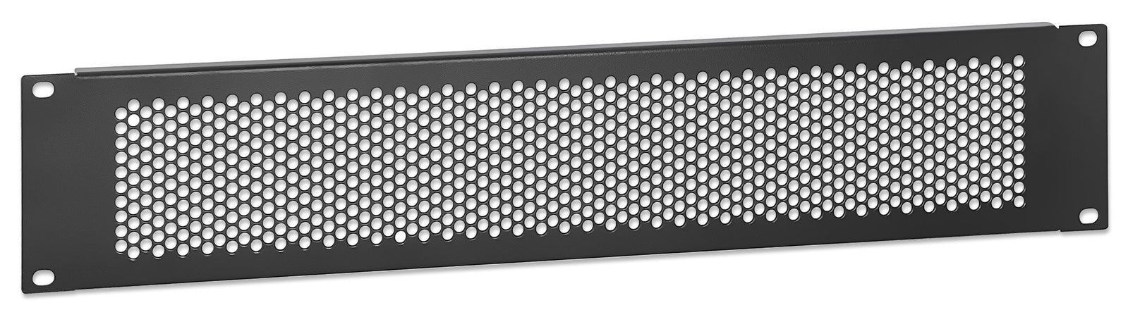 Pannello Cieco Ventilato per Armadi Rack 19'' 2U Nero