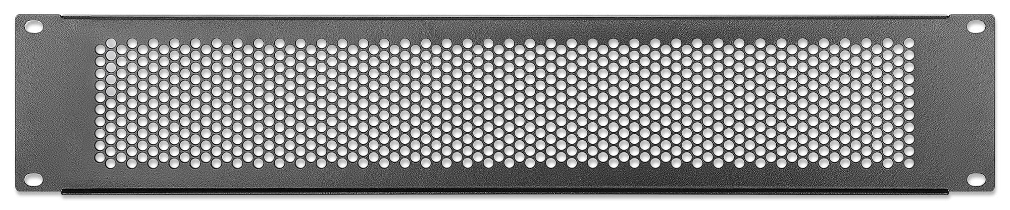 Pannello Cieco Ventilato per Armadi Rack 19'' 2U Nero