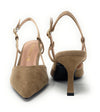 Francesco Milano Sling back donna in pelle taupe A08-21C