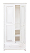 Armadio Colette in legno di mango, da 2 ante e 1 cassetto da 90 x 55 x 190 cm