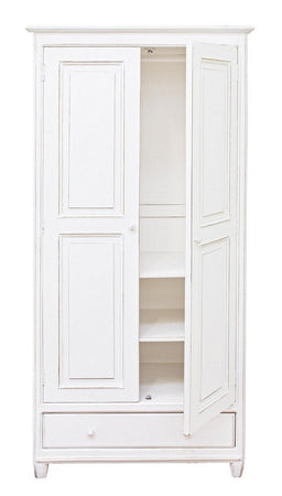 Armadio "Colette" in legno di mango, da 2 ante e 1 cassetto da 90 x 55 x 190 cm
