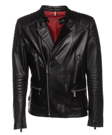 Rockstar - Chiodo Uomo Nero in vera pelle