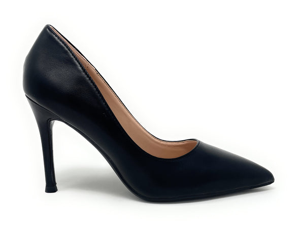 Francesco Milano décolleté in pelle nero A10-01A