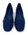 Francesco Milano ballerina donna in pelle blu navy D05-05C