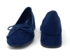 Francesco Milano ballerina donna in pelle blu navy D05-05C