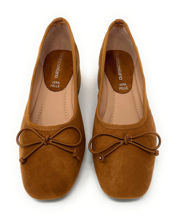 Francesco Milano ballerina donna in pelle cuoio D05-05C