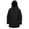 Markup parka nero lungo in tessuto tecnico MK24007