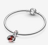 Pandora -Disney, Charm pendente Amore e baci con Mickey Mouse e Minnie