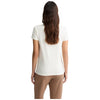 Liu Jo t-shirt bianco panna logo floreale strass TA5173JS003 M9161 T-shirt Liu Jo