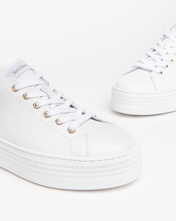 Nero Giardini sneakers bianca con fiocco E306521D707
