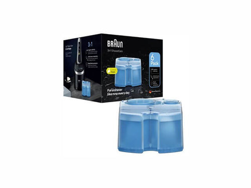 Kit 6 cartucce 3 in1 pulizia rasoi elettrici Braun ShaverCare 80745129
