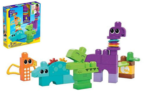 Mega Bloks Sensory Dino Scuota e Suona 24pz