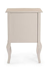 Comodino Clarisse per camera, Struttura In Legno Paulownia Con Piano Impiallacciato