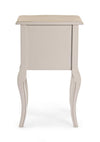 Comodino Clarisse per camera, Struttura In Legno Paulownia Con Piano Impiallacciato