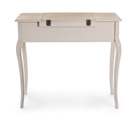 Consolle "Clarisse" struttura in legno paulownia con piano impiallacciato per interni