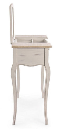 Consolle "Clarisse" struttura in legno paulownia con piano impiallacciato per interni