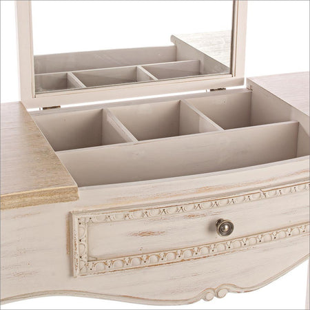 Consolle "Clarisse" struttura in legno paulownia con piano impiallacciato per interni