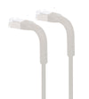 Cavo di rete Patch in Rame Cat. 6A F/FTP Pieghevole FlexiBoot Slim Grigio 2 m