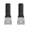 Cavo di rete Patch in Rame Cat. 6A F/FTP Pieghevole FlexiBoot Slim Nero 0,3 m