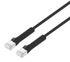 Cavo di rete Patch in Rame Cat. 6A F/FTP Pieghevole FlexiBoot Slim Nero 0,5 m